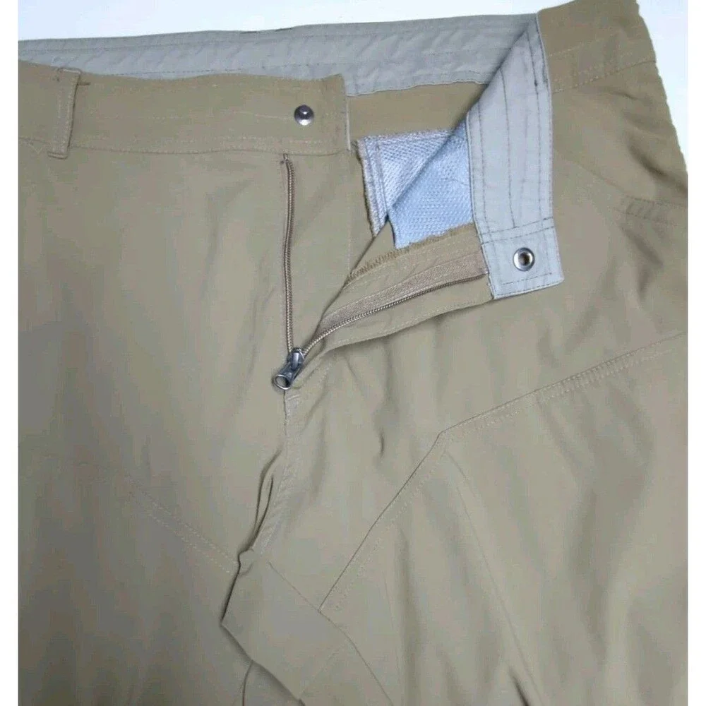 Kuhl Pants Men 40x30 Side Zipper Pocket Deep Khaki Beige Chino Outdoor Hiking